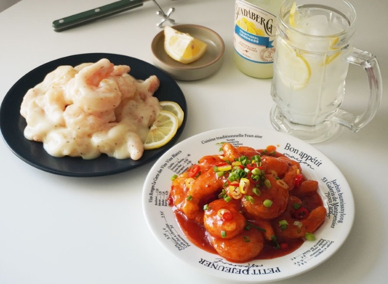 간편하게 만들어먹는 사옹원 중화요리 크림새우, 칠리새우