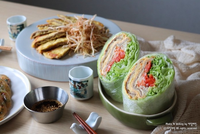 소고기 육전을 활용한 샌드위치