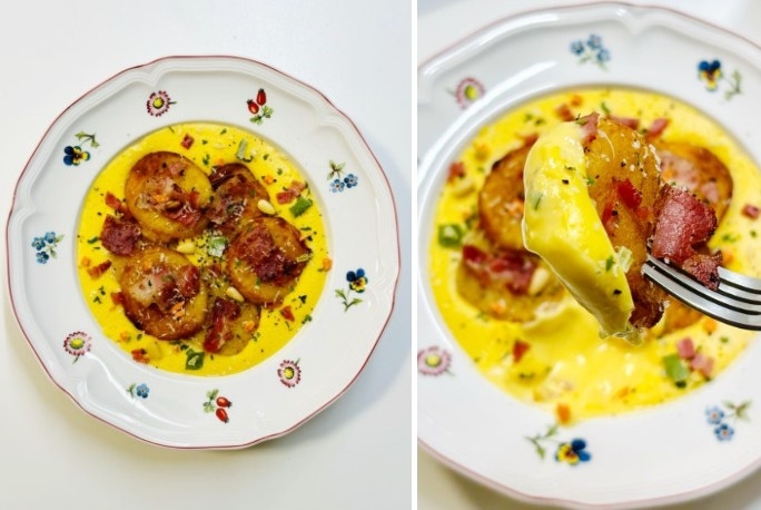 与玉米土豆汤完美搭配的帕玛森芝士意式团子。