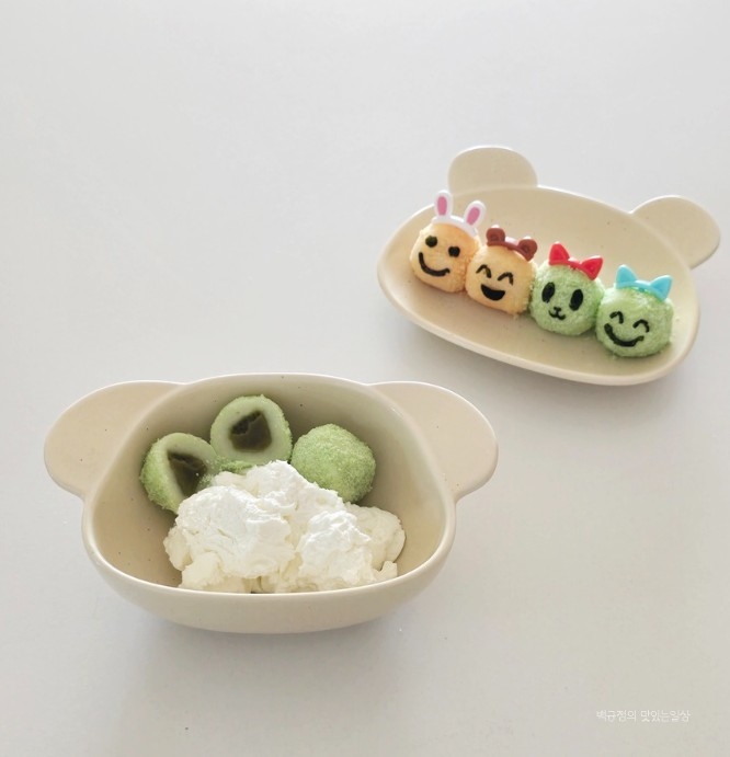 Melon Ice Mochi with Greek Yogurt
