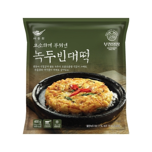 부침명장 녹두빈대떡 400g