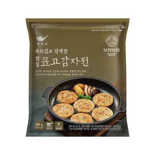 부침명장 한입표고감자전 300g