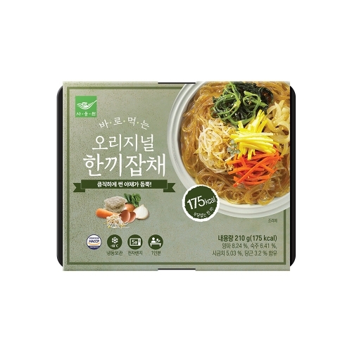바로먹는 한끼잡채 오리지널 210g
