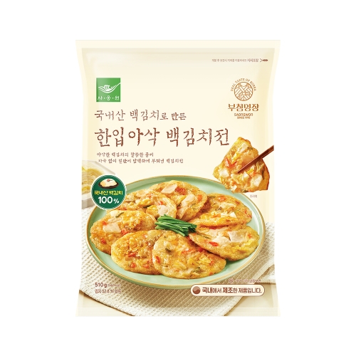한입아삭 백김치전 510g