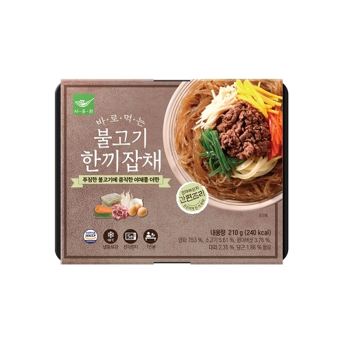 바로먹는 불고기 한끼잡채 210g