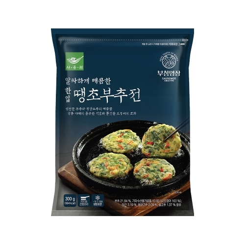 부침명장 한입땡초부추전 300g
